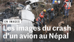 Les images du crash d'un avion au Népal