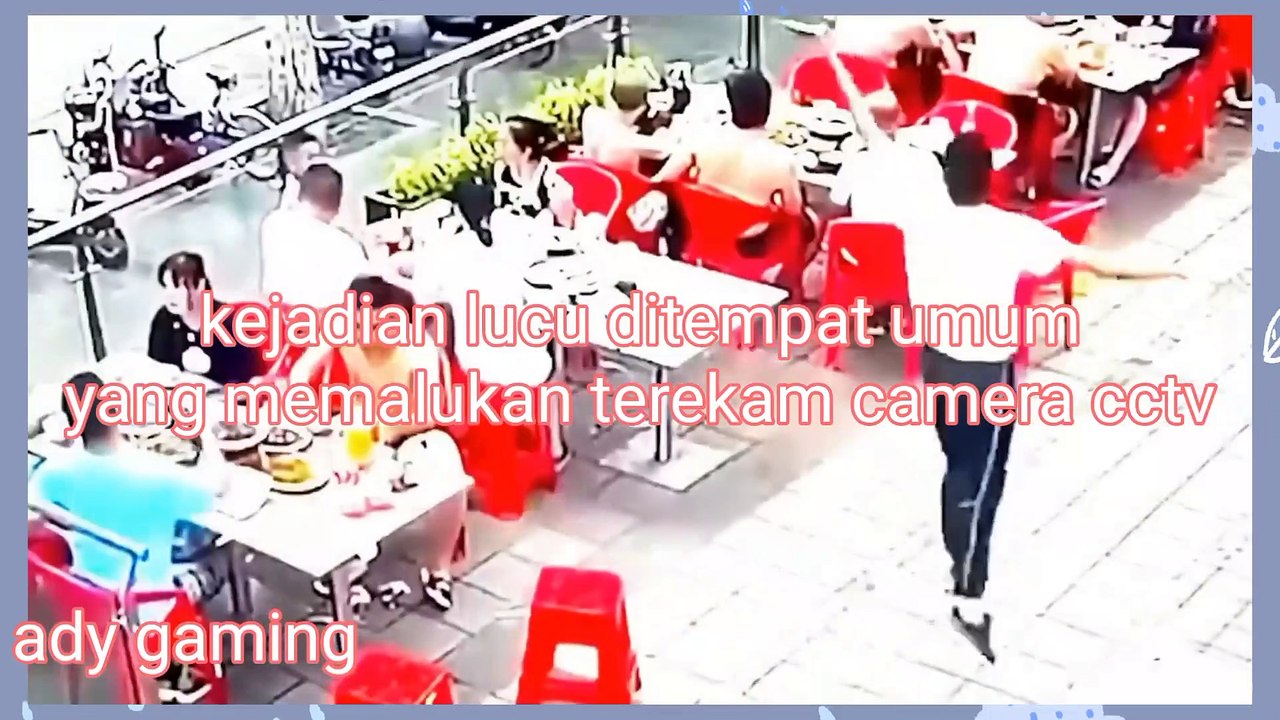 kejadian lucu yang terekam kamera cctv