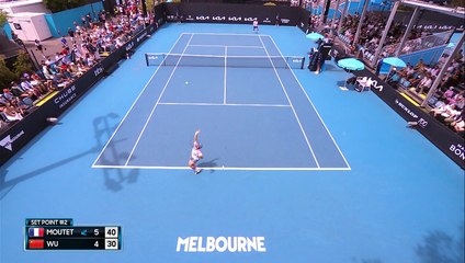 Moutet - Wu - Les temps forts du 1er tour