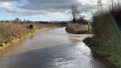 Flooding on Nynehead Road near Wellington on Monday