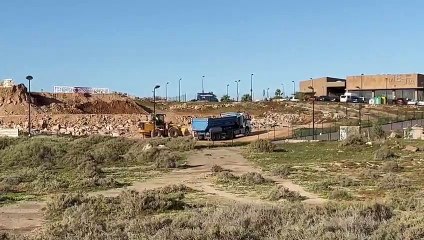 Obras en el hotel de La Tejita