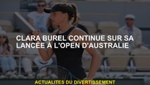 Clara Burel continue sur son élan à l'Open d'Australie