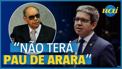 Randolfe para vandalos presos: 'Não terá um Ustra'