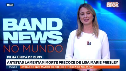 Artistas lamentam morte precoce de Lisa Marie Presley | BandNews TV 16/01/2023 09:45:34