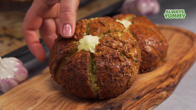 Korean Cream Cheese Garlic Bread. Recipe by Always Yummy!