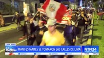 Nueva noche de protestas: cientos de personas marcharon en Lima en contra de la presidenta Dina Boluarte
