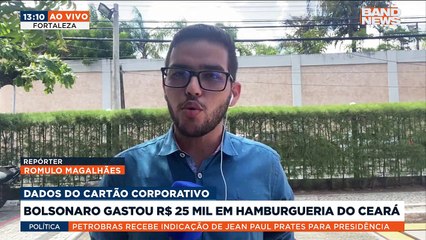 Bolsonaro gastou R$ 25 mil em hamburgueria do Ceará | BandNews TV 16/01/2023 10:05:10