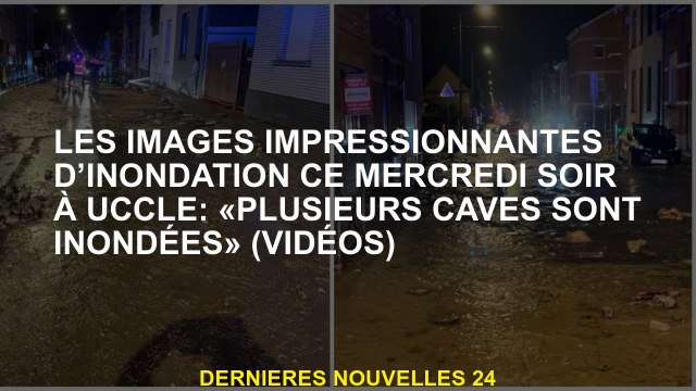 Images d'inondation impressionnantes ce mercredi soir à UCCLE: Plusieurs caves sont inondées