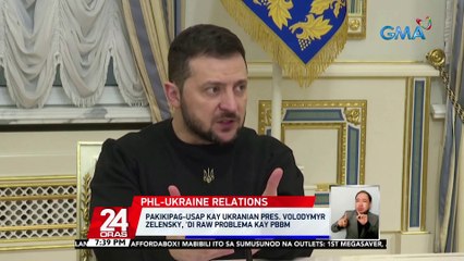 Pakikipag-usap kay Ukranian Pres. Volodymyr Zelensky, 'di raw problema kay PBBM | 24 Oras