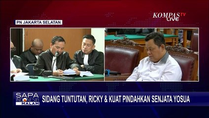 Dalam Sidang Tuntutannya, Ricky Rizal dan Kuat Maruf Pindahkan Senjata Yosua saat di Magelang