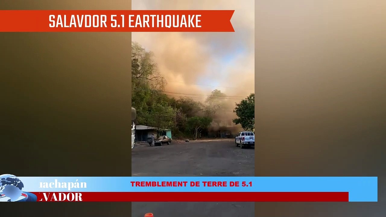 Tremblement de terre au Salvador le 15 01 2023