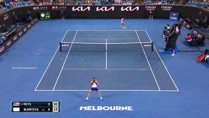 Keys - Blinkova - Les temps forts du match - Open d'Australie