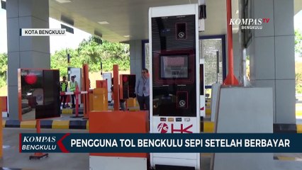 Pengguna Tol Bengkulu Sepi Setelah Berbayar