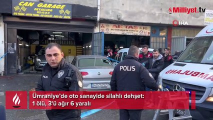 Ümraniye’de oto sanayide silahlı dehşet