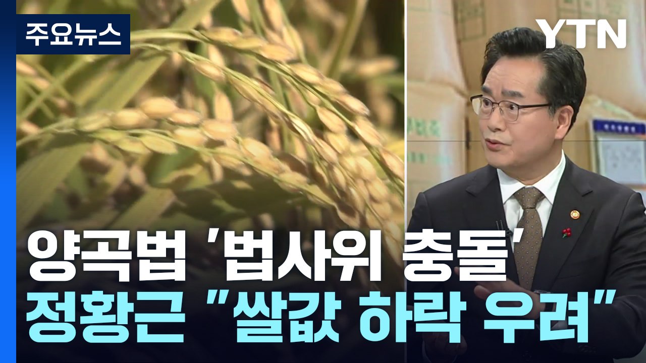 양곡법 '법사위 충돌'...농식품부 "쌀값 하락 부추길 것" / YTN