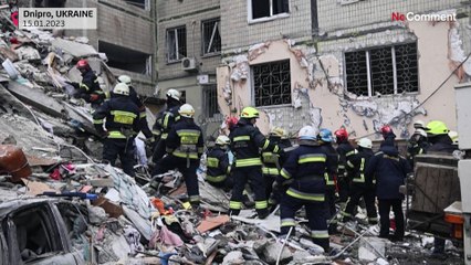Dnipro starts to lose hope of finding survivors after massive missile strike