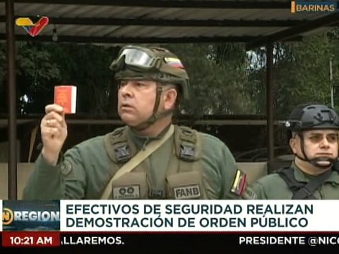 ZODI N° 32 Barinas realiza demostración de orden público para mejorar la seguridad territorial