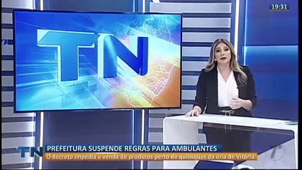 Prefeitura suspende regras para ambulantes em praia de Vitória