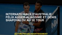 Australie internationale: Félix Auger-Aliassime et Denis Shapovalov au 2e tour