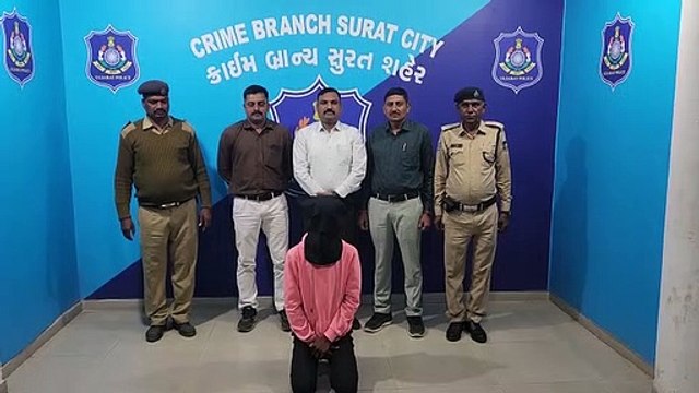 SURAT VIDEO: क्राइम ब्रांच पुलिस ने धर दबोचा हत्या की कोशिश के आरोपी को