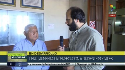 Peruanos reportan el arresto de dirigentes sociales