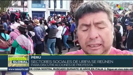 Perú: Organizaciones sociales discuten acciones de protesta en Uripa