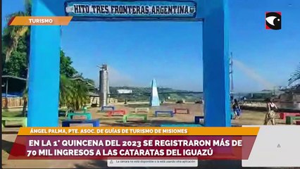 En la 1° quincena del 2023 se registraron más de 70 mil ingresos a las Cataratas del Iguazú