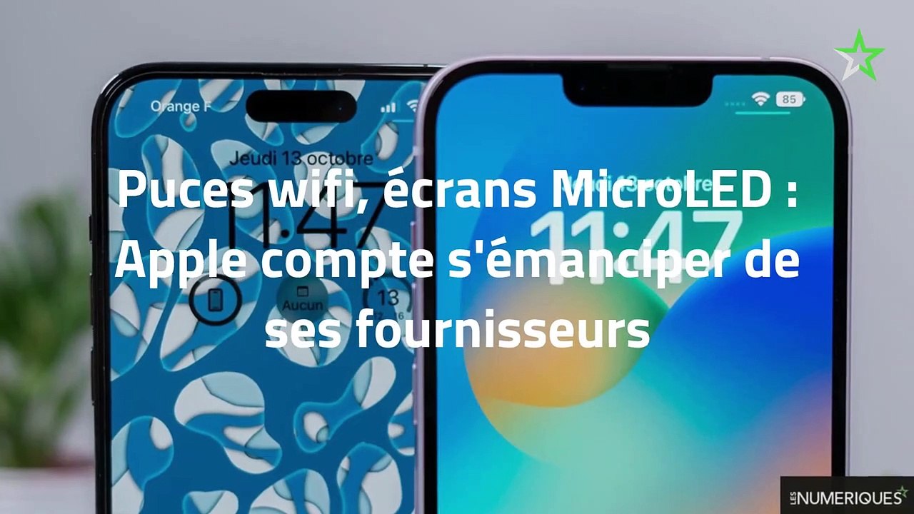 Puces wifi, écrans MicroLED : Apple compte s'émanciper de ses fournisseurs