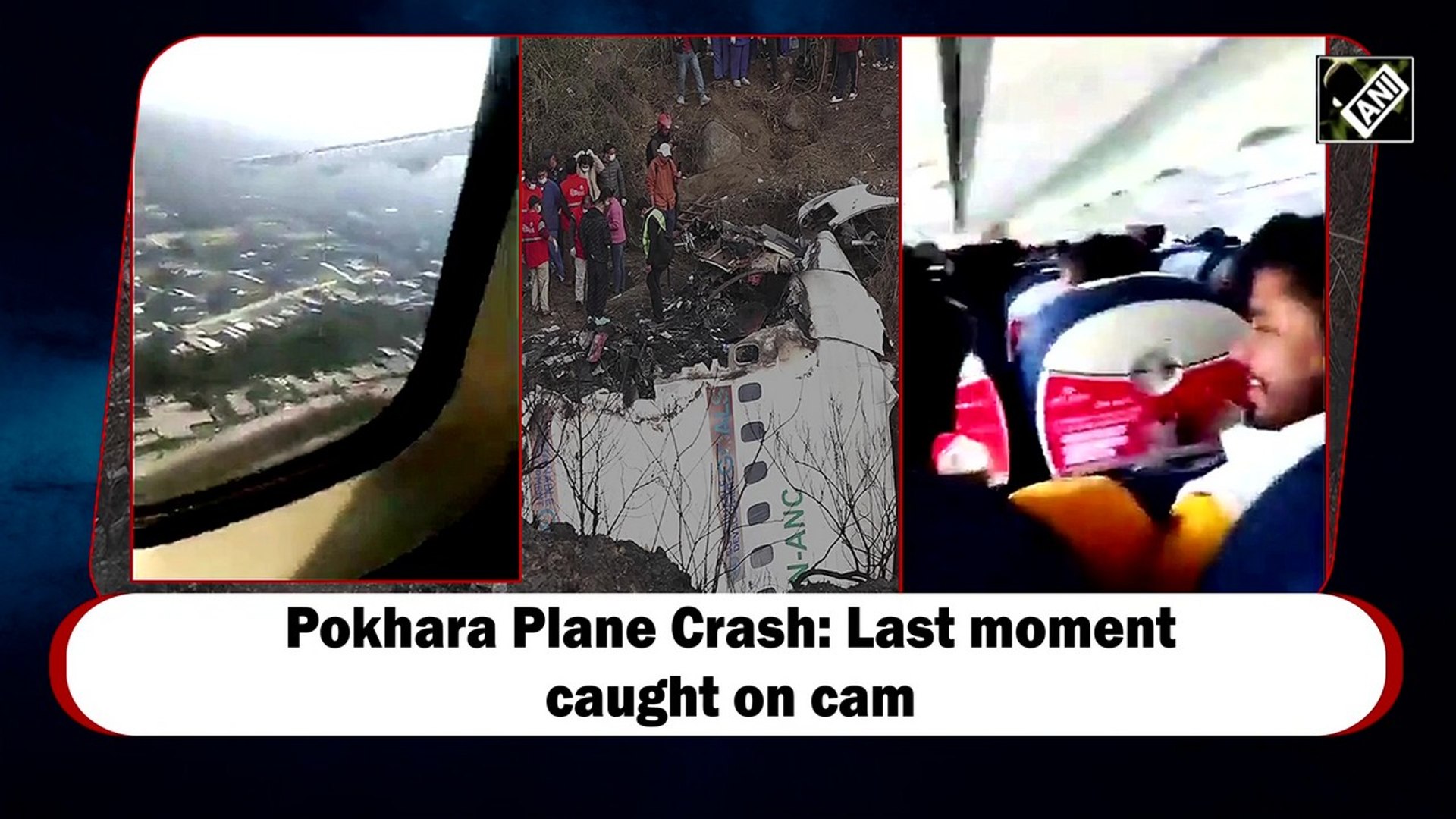 Moments before Nepal flight crash Jan 2023 caught during a Live