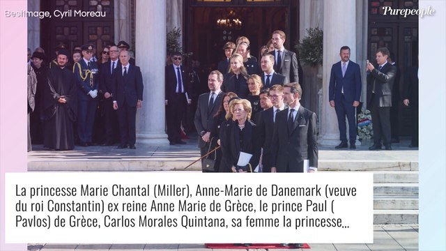 Obsèques de Constantin II : Sa veuve Anne-Marie digne devant ses enfants en larmes, Albert de Monaco ému