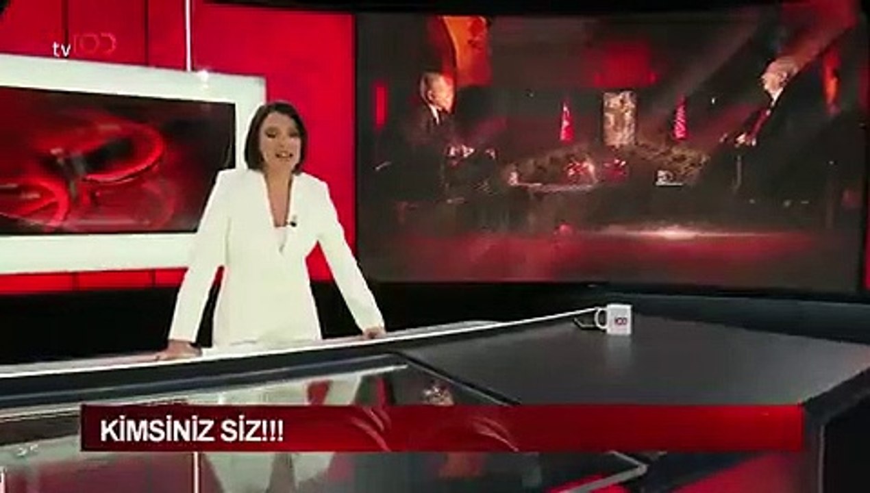 Ece Üner TV100 ekranından tepki gösterdi: SADAT’ın olması gereken yer televizyon kanalları değil, bağımsız mahkemelerin sanık kürsüleridir, tarafımız da budur