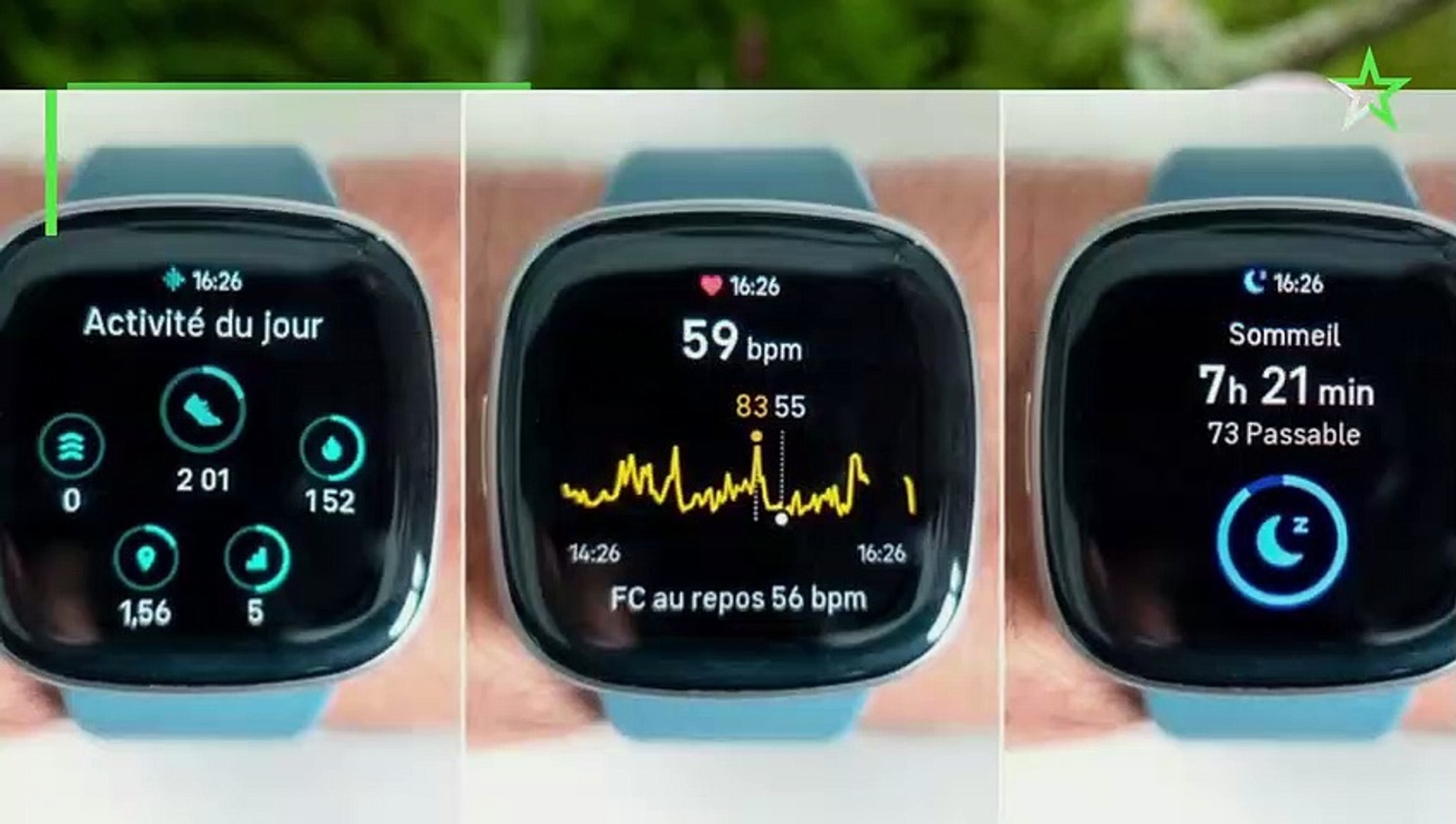 Test Fitbit Versa 4 : la montre de fitness évolue timidement - Vidéo  Dailymotion