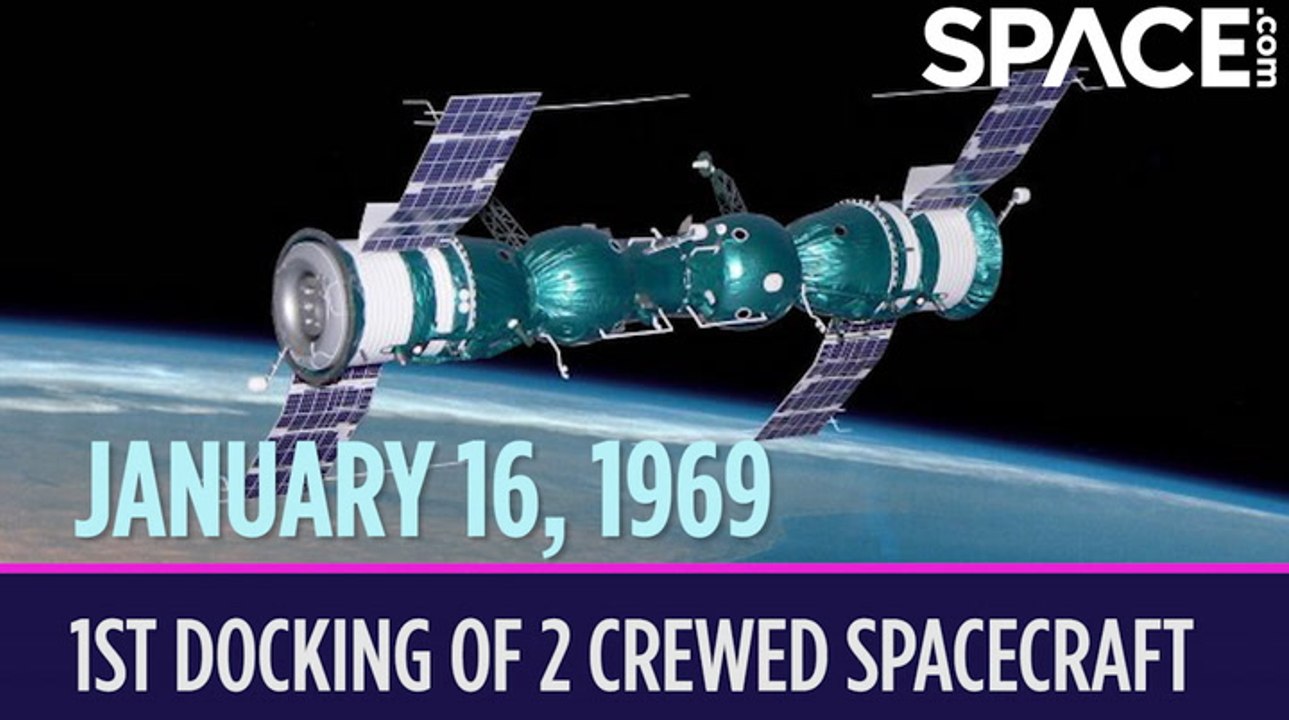OTD in Space – January 16: 1st Docking of 2 Crewed Spacecraft