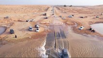 One of Saudi Arabia’s longest river valleys flooded after heavy rain