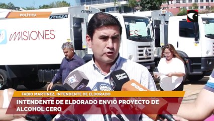 Intendente de Eldorado envió proyecto de Alcohol Cero