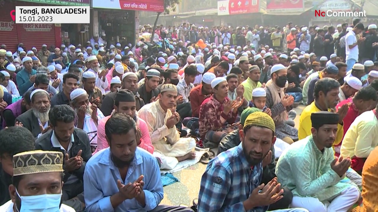 Tausende Muslime versammeln sich zu Bishwa Ijtema in Bangladesh