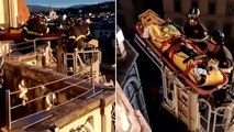 Italian firefighters rescue tourist who fell ill climbing iconic 380ft Florence Cathedral