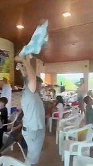 Man Encounters An Obstacle To His Celebration