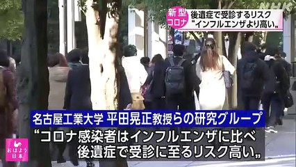 新型コロナ インフルより“後遺症”リスク高い 名古屋工業大 _ NHK _ 新型コロナウイルス 2023-01-17 07_00