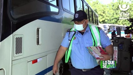 Policía Nacional e Irtranmma realizan inspección al transporte escolar