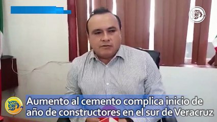 Aumento al cemento complica inicio de año de constructores en el sur de Veracruz