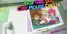 Boy Girl Dog Cat Mouse Cheese E018 - Confession Cat