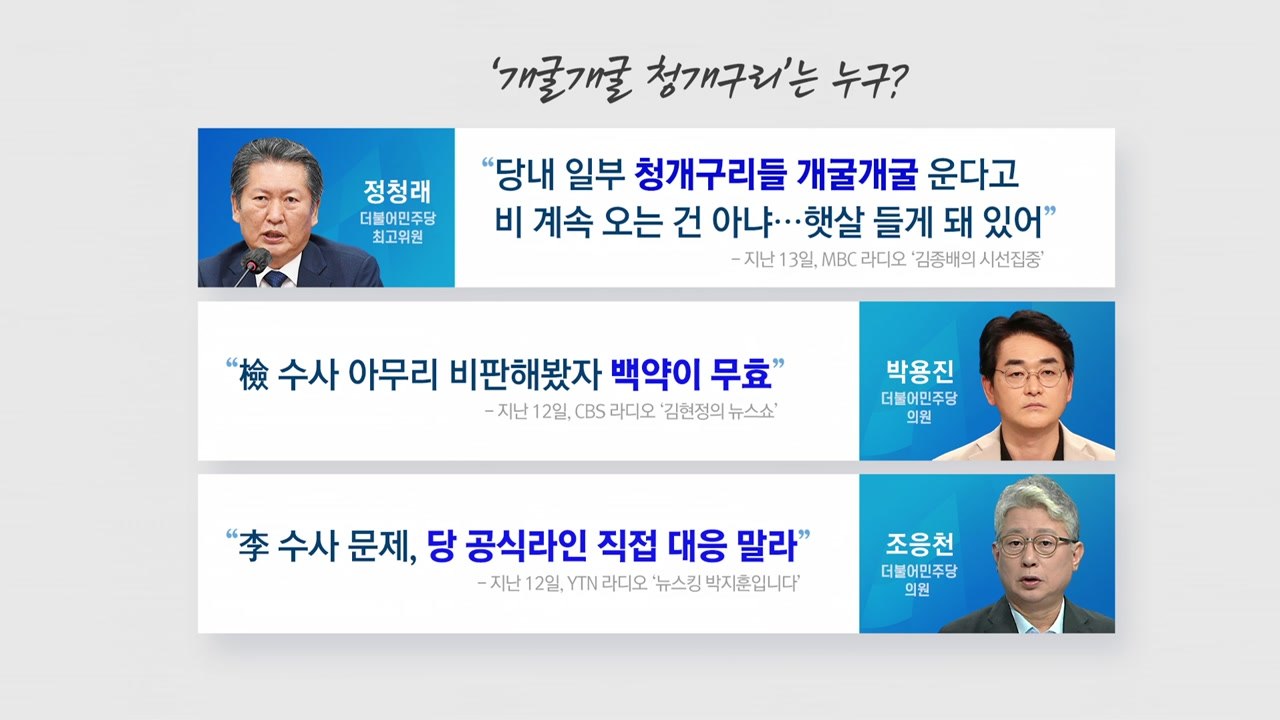 [뉴스라이브] 박용진 "내가 청개구리? 당 발전 위해서라면 계속 '개굴개굴'" / YTN