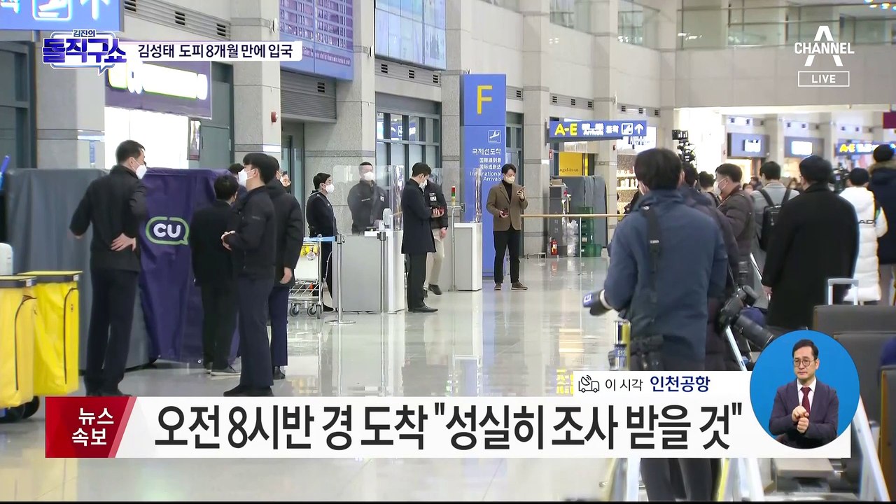 김성태, 도피 8개월 만에 입국…“성실히 조사받을 것”