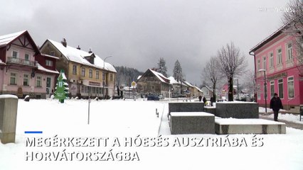 Megérkezett a hóesés Ausztriába és Horvátországba