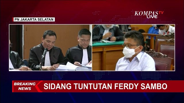 Jaksa Penuntut Umum Bacakan Surat Tuntutan Terdakwa Ferdy Sambo