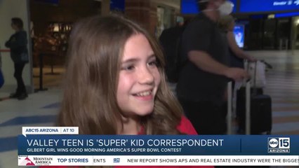 Gilbert girl wins contest to become Good Morning America's Super Bowl 'Kid Correspondent'