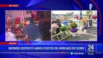 Mercado de Flores del Rímac: corto circuito por conexiones clandestinas habrían provocado incendio