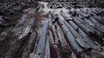 Rusya-Ukrayna savaşında kullanılan füze ve roket hurdaları toplanıyor