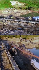 Karadeniz gazını evlere getirecek boru hattı böyle görüntülendi